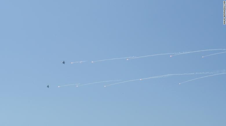 Planes take part in Taiwan&#39;s live-fire Han Kuang military exercises on July 26.