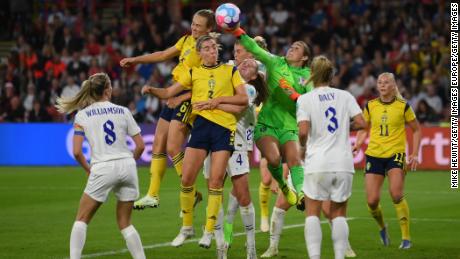 Mary Arps kept England level with some brilliant opening saves.
