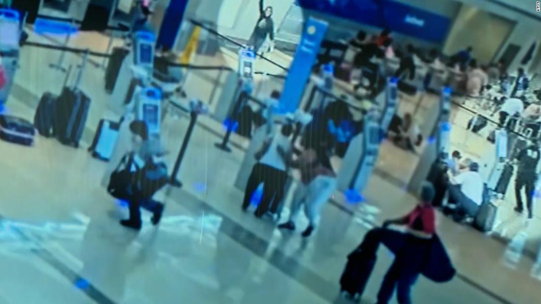 WATCH: Dallas police release video of suspect opening fire at airport – CNN Video