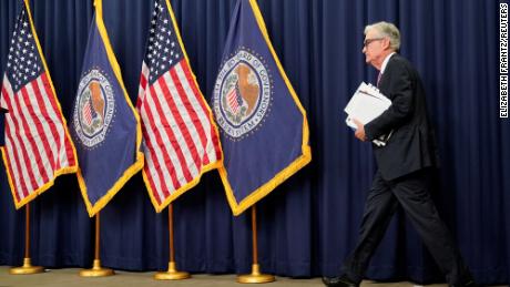 Federal Reserve Board Chairman Jerome Powell arrives for a news conference following a two-day meeting of the Federal Open Market Committee (FOMC) in Washington, U.S., July 27, 2022. 