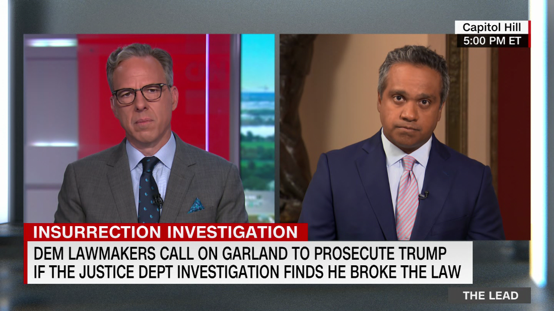 Democratic lawmakers ramp-up the pressure on Attorney General Merrick Garland to prosecute Trump if the Justice Department’s investigation finds he broke the law. – CNN Video