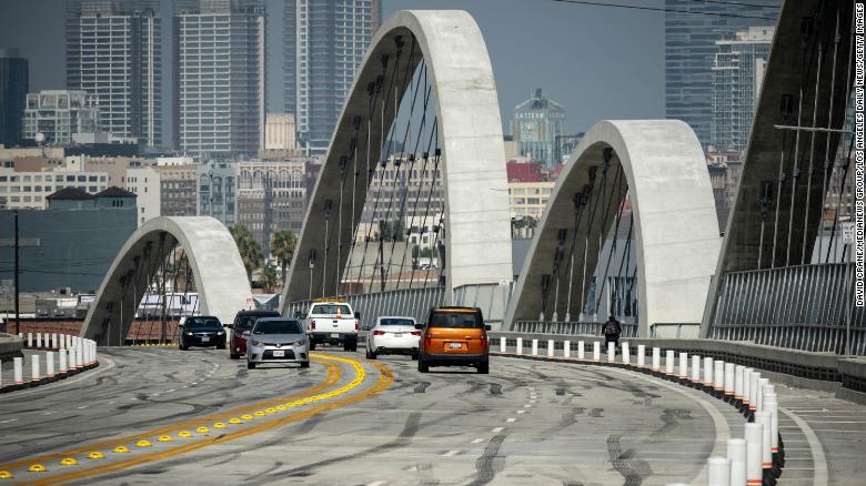 Street takeovers and wheelie contests force closures on iconic Los Angeles bridge, LAPD says