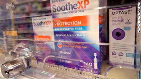Over-the-counter drugs such as eye drops are easy targets for shoplifters.