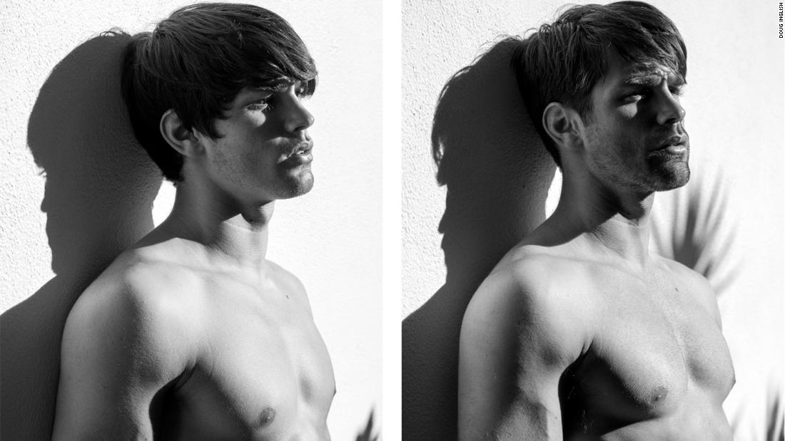 Photographer recreates intimate portraits of young male models