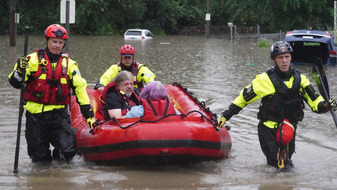 Flooding in St. Louis has left people trapped in their homes under 7 feet of water