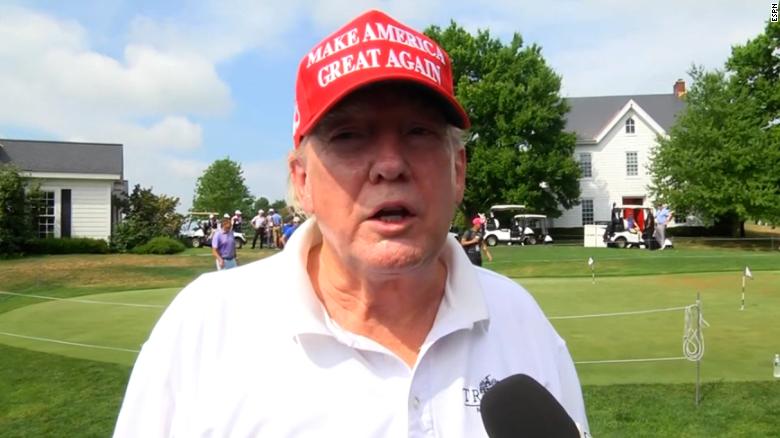 See how Trump defended hosting Saudi-backed golf event at his club