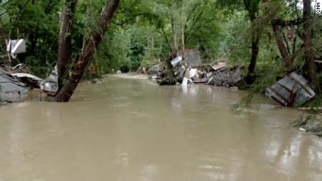 Drone footage shows scope of damage from flooding