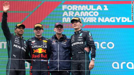 It was a second-straight double-podium finish for Mercedes, as Hamilton and Russell finished second and third respectively.
