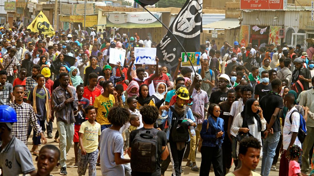 Thousands in Sudan call for end to military rule, protest exploitation of gold resources after CNN investigation