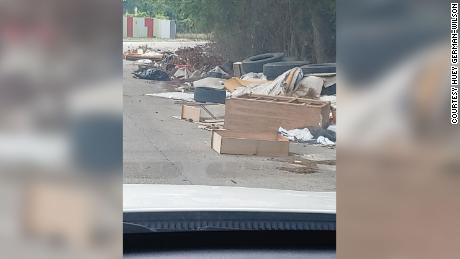 Garbage has been seen blocking several sidewalks, intersections and parts of the road at the Trinity/Houston Gardens neighborhood. 