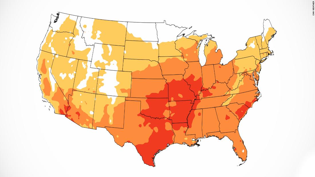 Waves of extreme heat traverse the US this week