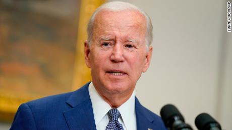 President Joe Biden speaks about abortion access during an event in the Roosevelt Room of the White House, Friday, July 8, 2022, in Washington. (AP Photo/Evan Vucci)