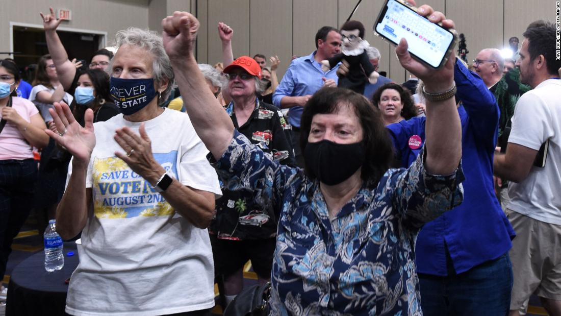 Analysis: Thunderclap ballot box victory on abortion rights in Kansas gives Democrats a potent midterm issue