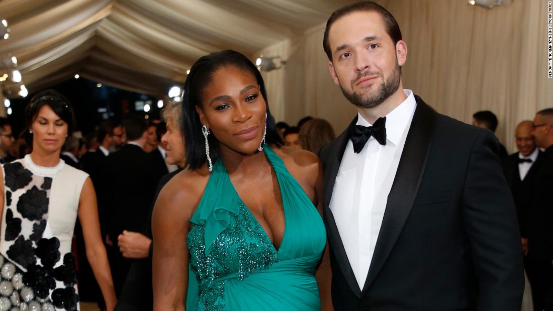 Williams and her fiance, Alexis Ohanian, attend the Met Gala in New York in 2017. Williams, who was pregnant with their first child, has spoken candidly about the &lt;a href=&quot;https://www.cnn.com/2018/01/10/health/serena-williams-birth-c-section-olympia-bn/index.html&quot; target=&quot;_blank&quot;&gt;complications she experienced&lt;/a&gt; following childbirth.