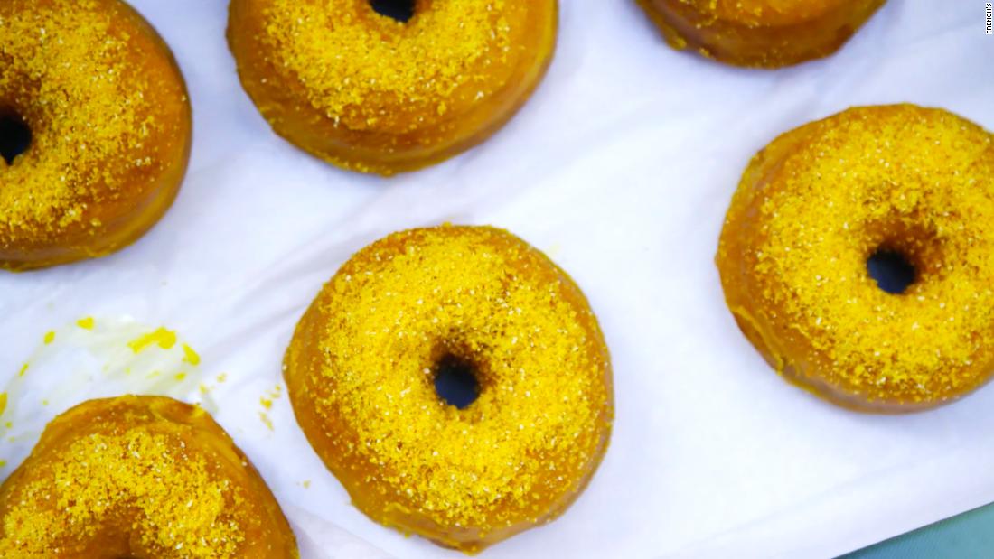 Celebrate National Mustard Day with a mustard-flavored donut