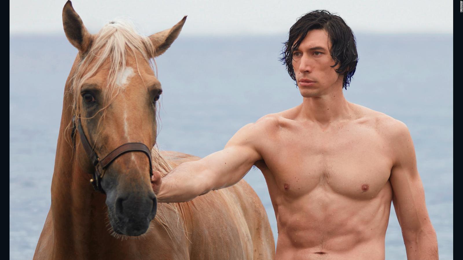 Adam Driver's second shirtless Burberry campaign goes viral. Again - CNN  Style