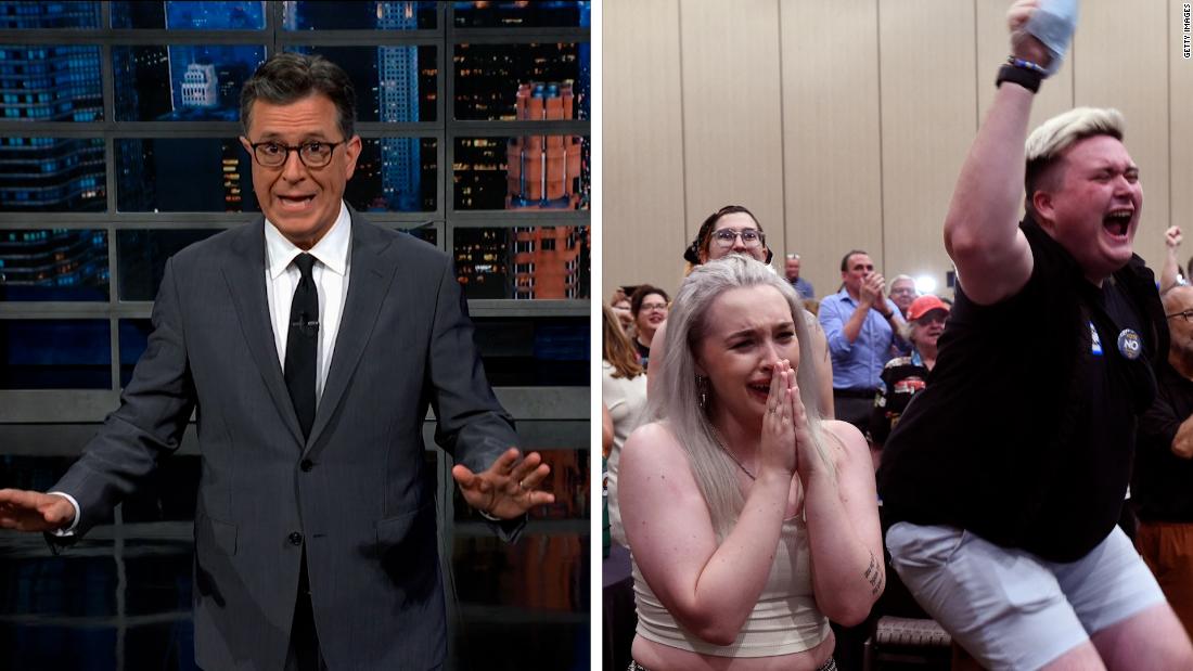 See late night hosts react to Kansas’s abortion vote – CNN Video