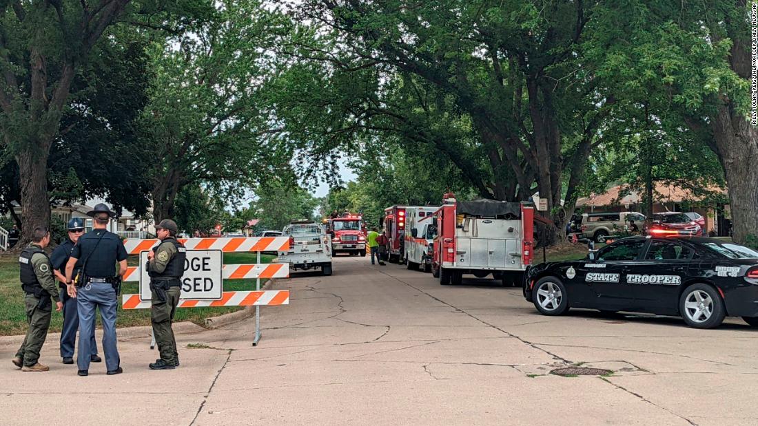 Foul play suspected after 4 people found dead in fires at 2 homes in a small Nebraska town