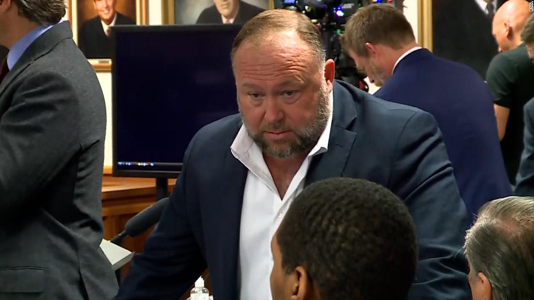 A jury finds Infowars conspiracy theorist Alex Jones should pay $45.2 million in punitive damages to the parents of a Sandy Hook shooting victim