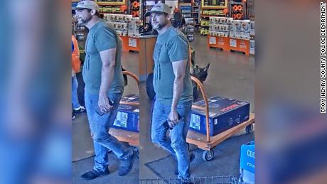 Surveillance photo released by police in Georgia shows a suspected shoplifter bearing an uncanny resemblance to actor Bradley Cooper.