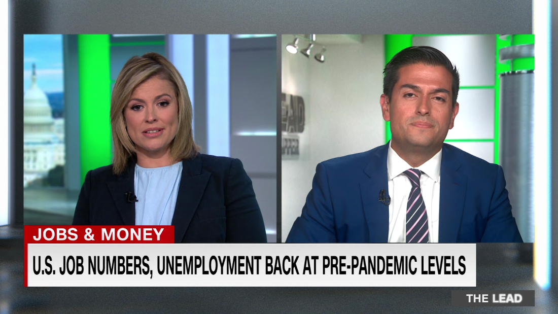 U.S. job growth exceeds expectations, unemployment matches a pre-pandemic low. Can it last? – CNN Video