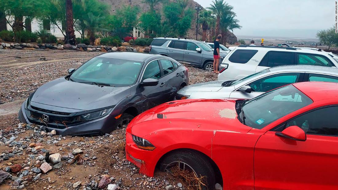 Some of the approximately 1,000 people stranded at Death Valley National Park have left in spite of flooding