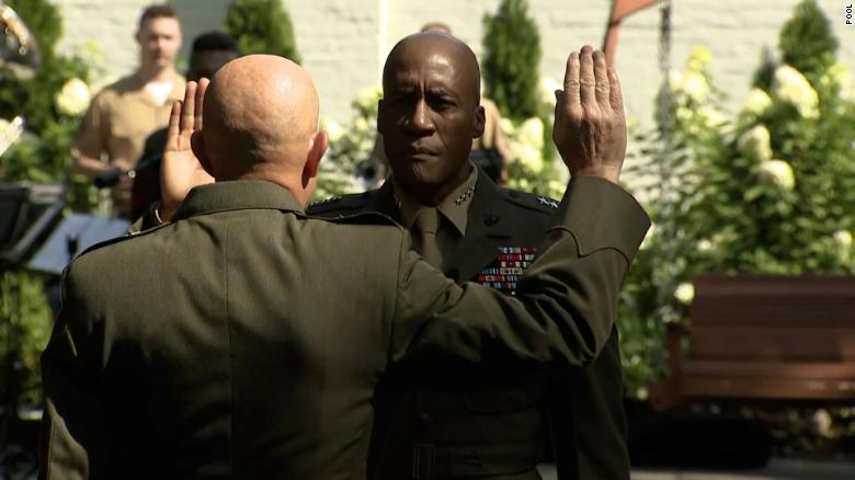 Lt. Gen. Michael Langley becomes Marines’ first Black four-star general