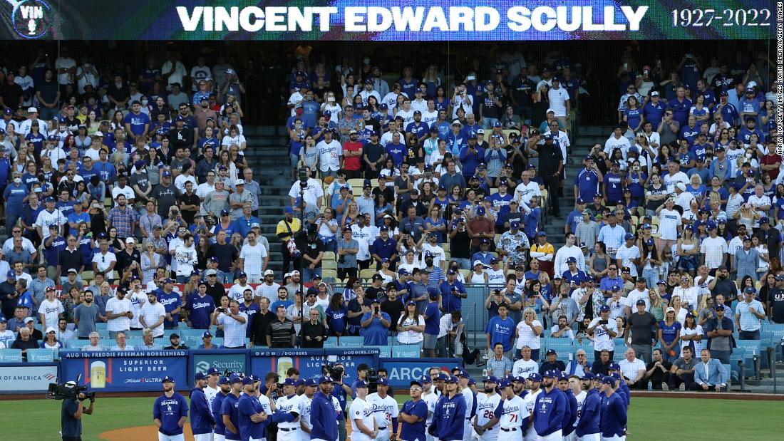 Vin Scully: The Los Angeles Dodgers pay tribute to the legendary network