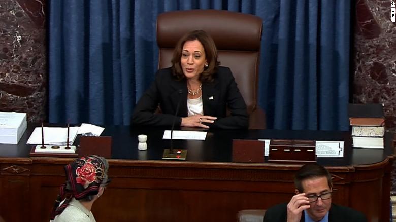 Vice President Harris casts tie-breaking vote to advance sweeping bill