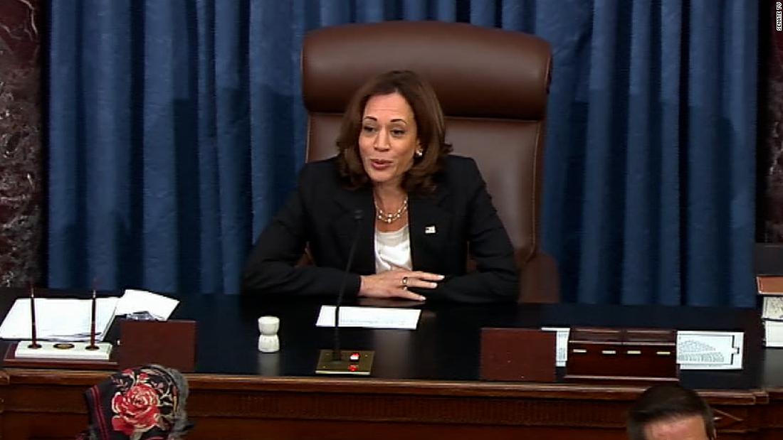 VP Kamala Harris embraces role as Senate tiebreaker