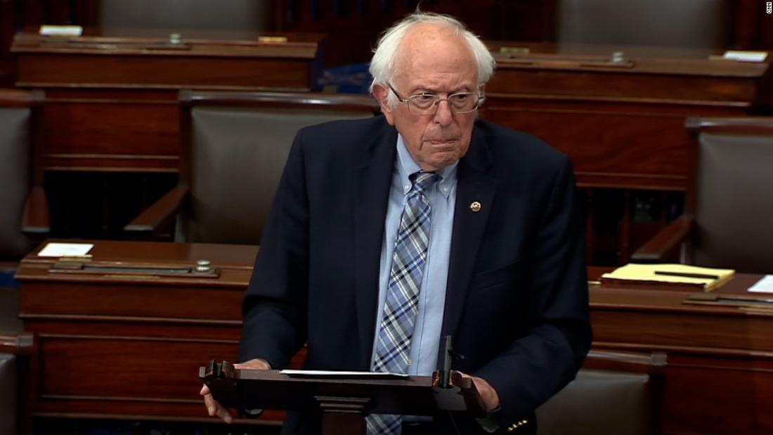 Watch Bernie Sanders criticize climate and health care bill on Senate floor – CNN Video