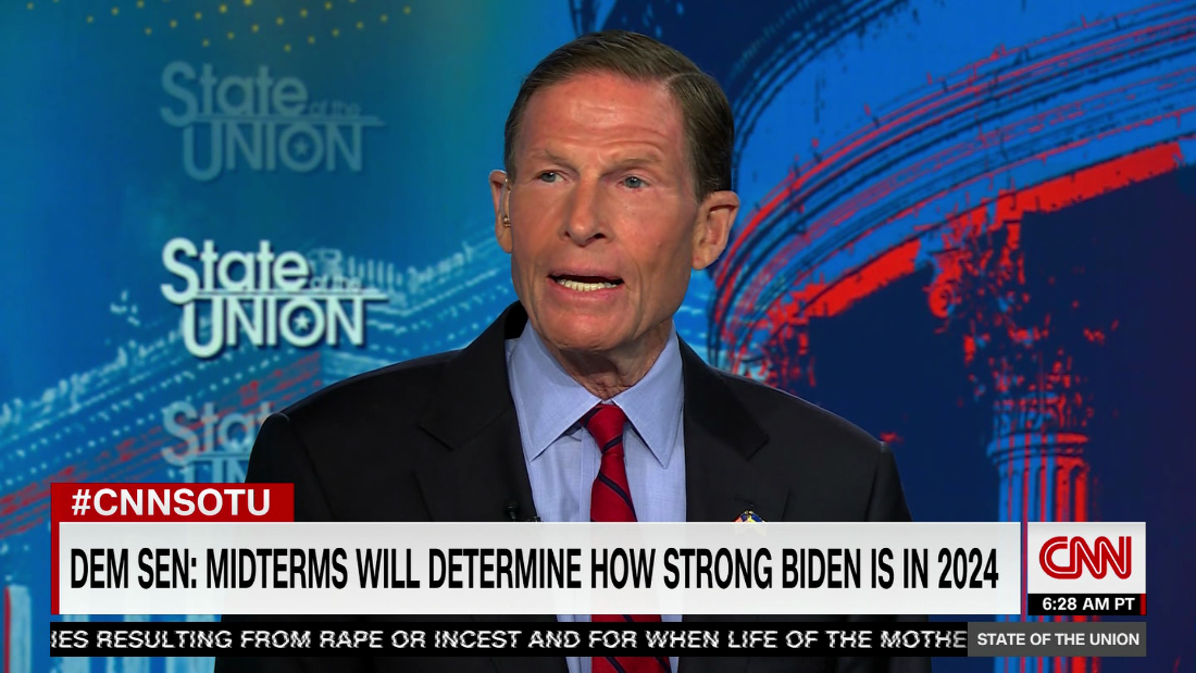 Dana Bash asks key Democratic Senator if he supports Biden in 2024 – CNN Video
