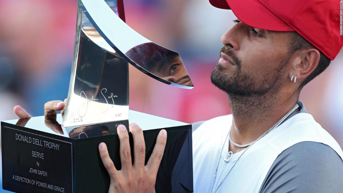 ‘Reinvented’ Nick Kyrgios makes history with singles and doubles wins at Citi Open