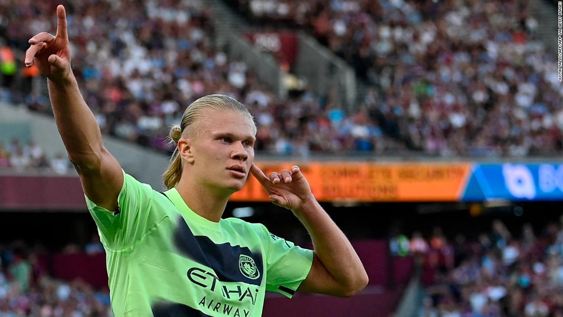 Erling Haaland sets out frightening marker as he scores brace in Premier League debut