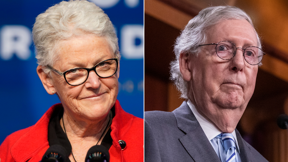Watch: White House climate adviser Gina McCarthy responds to Sen. Mitch McConnell claiming climate bill helps 'rich people' - CNN Video