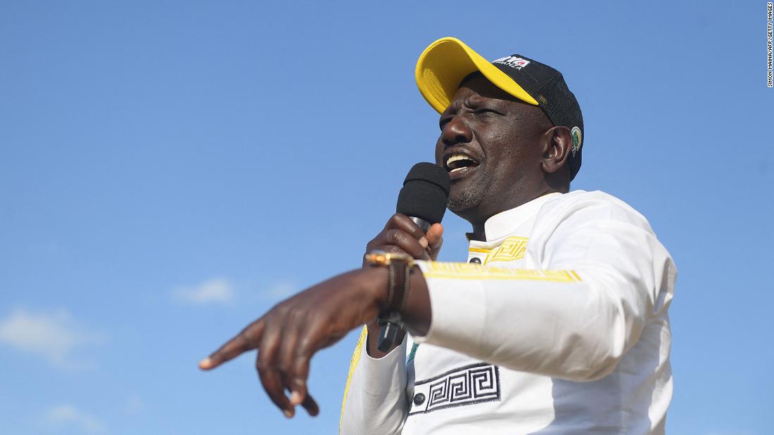 William Ruto was declared the winner of Kenya’s presidential vote amid chaos at the polling centre