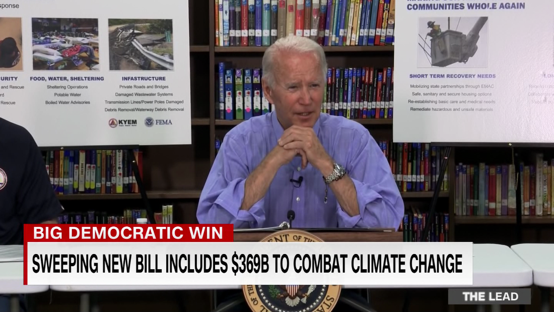 President Biden is on the verge of victory after Senate Democrats passed a major climate and economic package – CNN Video