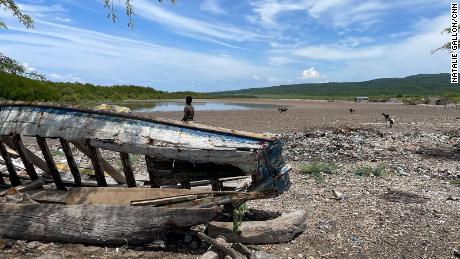 A boat in La Gonâve, Haiti.