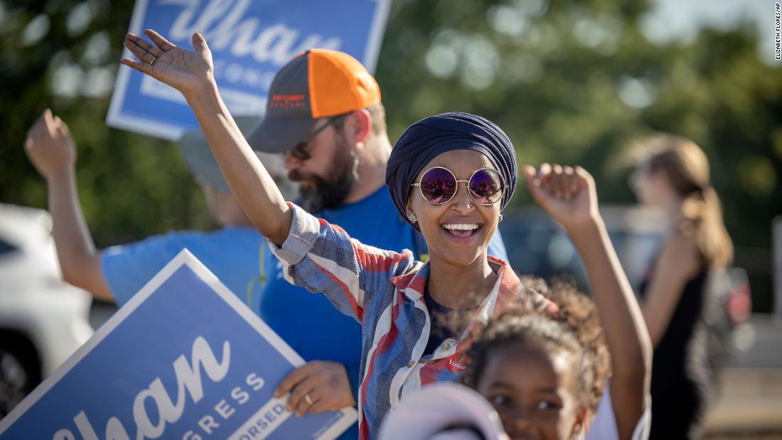 Omar survives surprising nail-biter to win Democratic nomination for Minnesota's 5th Congressional District, CNN projects
