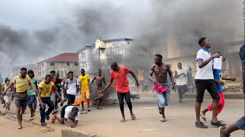Eight police officers killed in Sierra Leone during anti-government protests, minister says