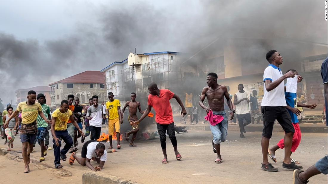 Minister says eight police officers killed in Sierra Leone during protests