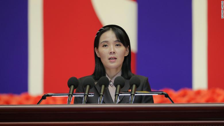 Kim Yo Jong blamed blamed leaflets from South Korea for causing North Korea&#39;s Covid outbreak.