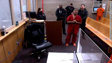 Muhammad Syed made his first court appearance on Wednesday via video from a detention center.