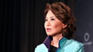 LEXINGTON, KENTUCKY - APRIL 08: Elaine Chao, 18th U.S. Secretary of Transportation; 24th U.S. Secretary of Labor, United States of America, speaks onstage during the 2022 Concordia Lexington Summit - Day 2 at Lexington Marriott City Center on April 08, 2022 in Lexington, Kentucky. (Photo by Jon Cherry/Getty Images for Concordia )