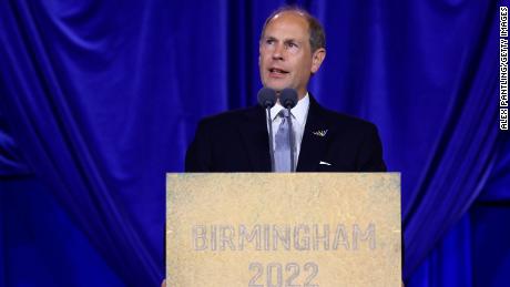 Prince Edward closes the Birmingham 2022 Commonwealth Games on 8 August. 
