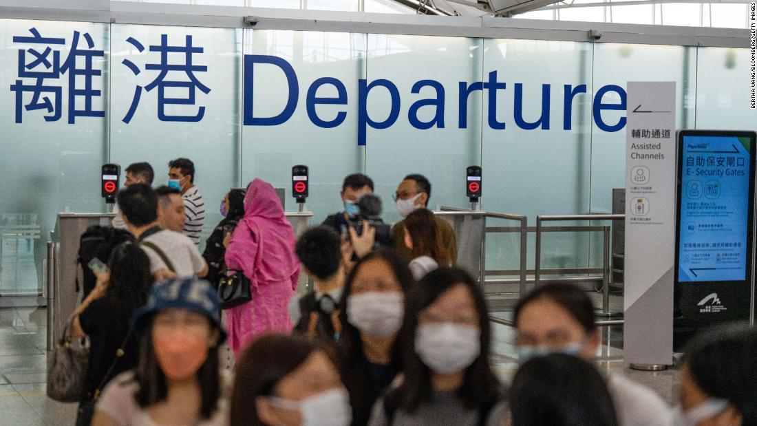 Hong Kong will experience the largest population decline at the rate of departure
