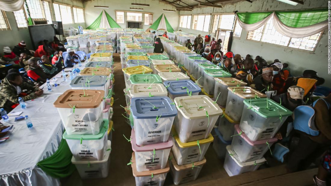 Kenya electoral officials blame presidential candidates' agents for results delay
