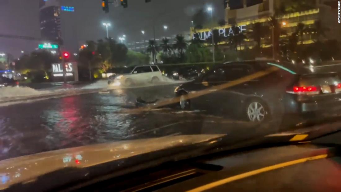 Rain pours into some Las Vegas casinos and floods streets in the wettest monsoon season in a decade - CNN