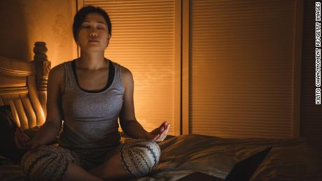 Meditation can help calm the mind and put you to sleep.