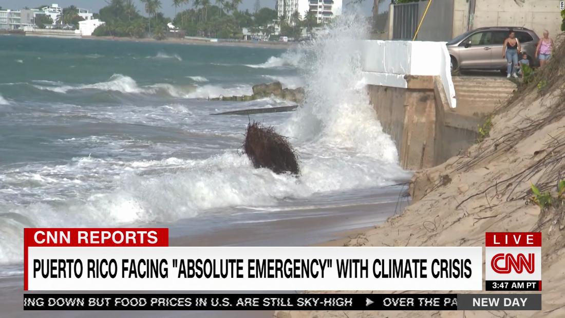 Coastal erosion is the latest battle for the U.S. island caught in the crosshairs of climate change – CNN Video